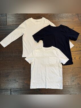 GAP Cotton Tee Trio in White & Navy